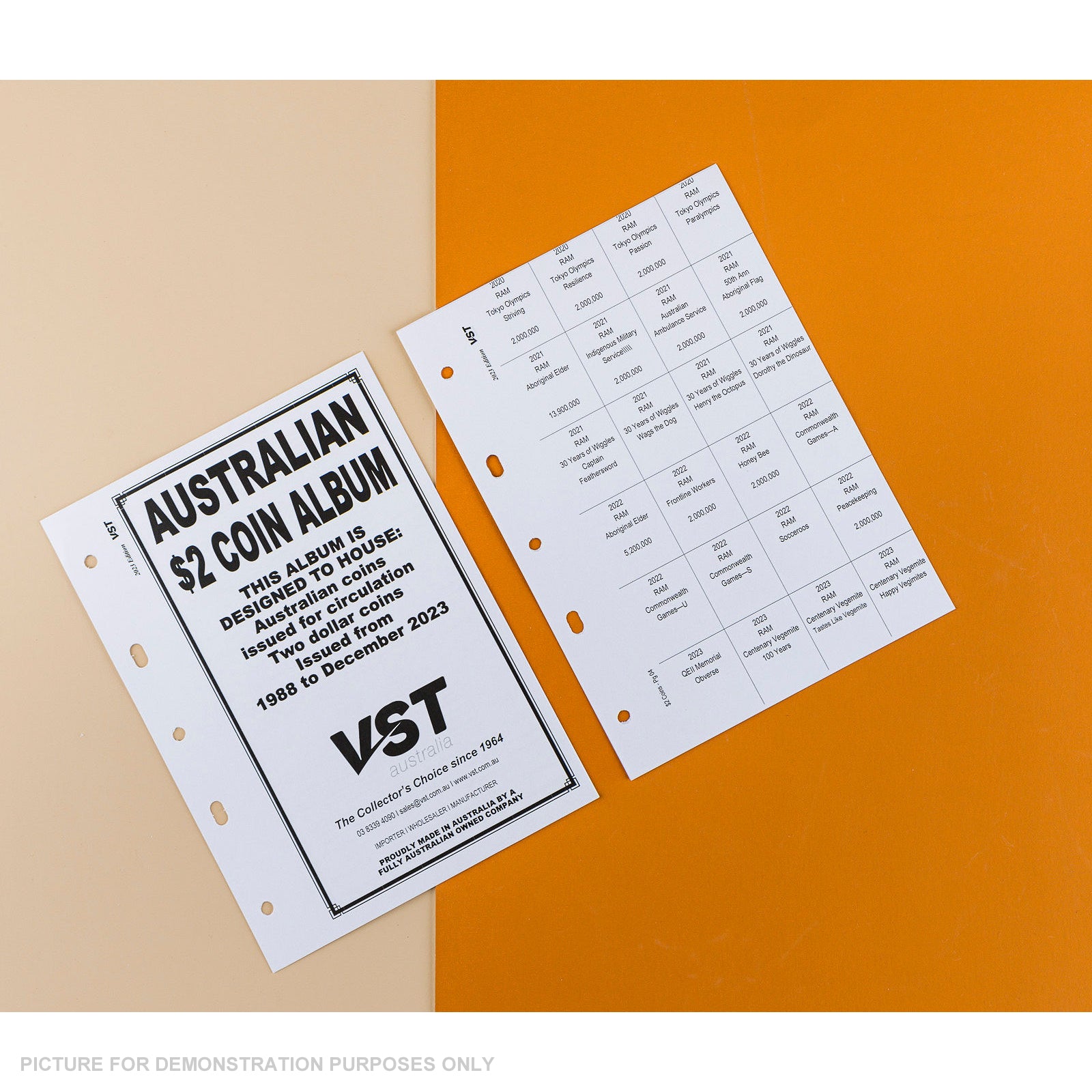 Supplement Pack For VST $2.00 Coin Albums 2023